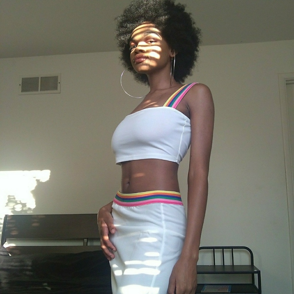 Very cute rainbow two piece set